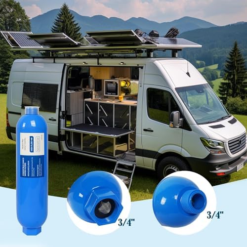 2 Pack RV Inline Water Filter with 2 Flexible Hose Protector, Reduce Bad Taste, Odors, Rust, Chlorine, Fluoride and Sediment in Drinking Water, Dedicated for RVs Campers Marines - Image 5