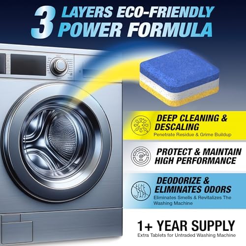 Washing Machine Cleaner Descaler, 28 Pack, Designed for Front Loader Washer - Image 5