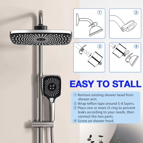 Matte Black Showerhead Filter - 15 Stage Shower Filter for Hard Water - Image 3