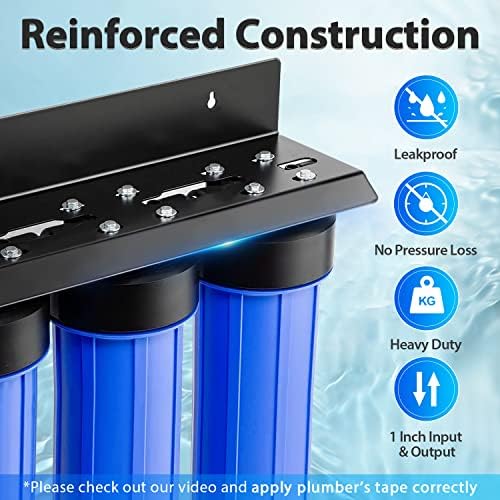 iSpring Whole House Water Filter System + Spin Down Sediment Water Filter - Image 3