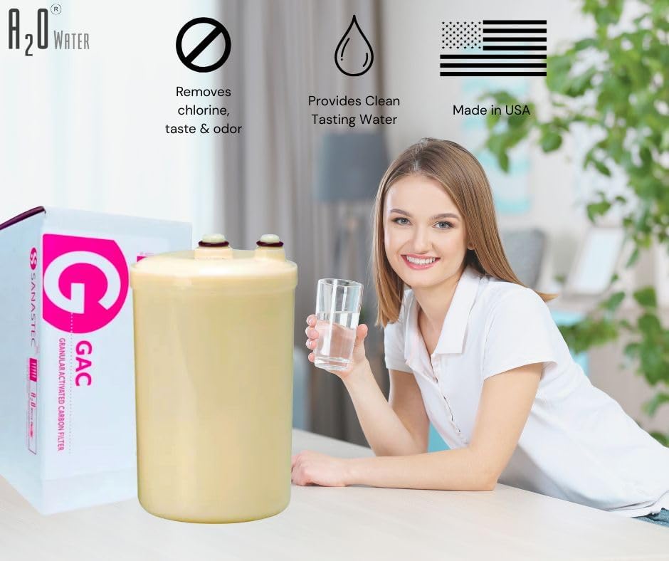 A2O WATER - MADE IN USA, Granular Activated Carbon Replacement Alkaline Water Filter for SD501, DX II, Toyo and Impart (HG-N or HG Type), (See Image to Identify (HG) - Image 4