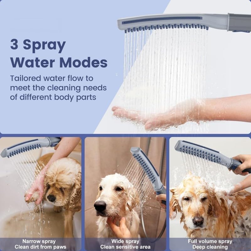 COLMO Dog Shower Attachment, Dog Shower Head with Metal Diverter - Image 2