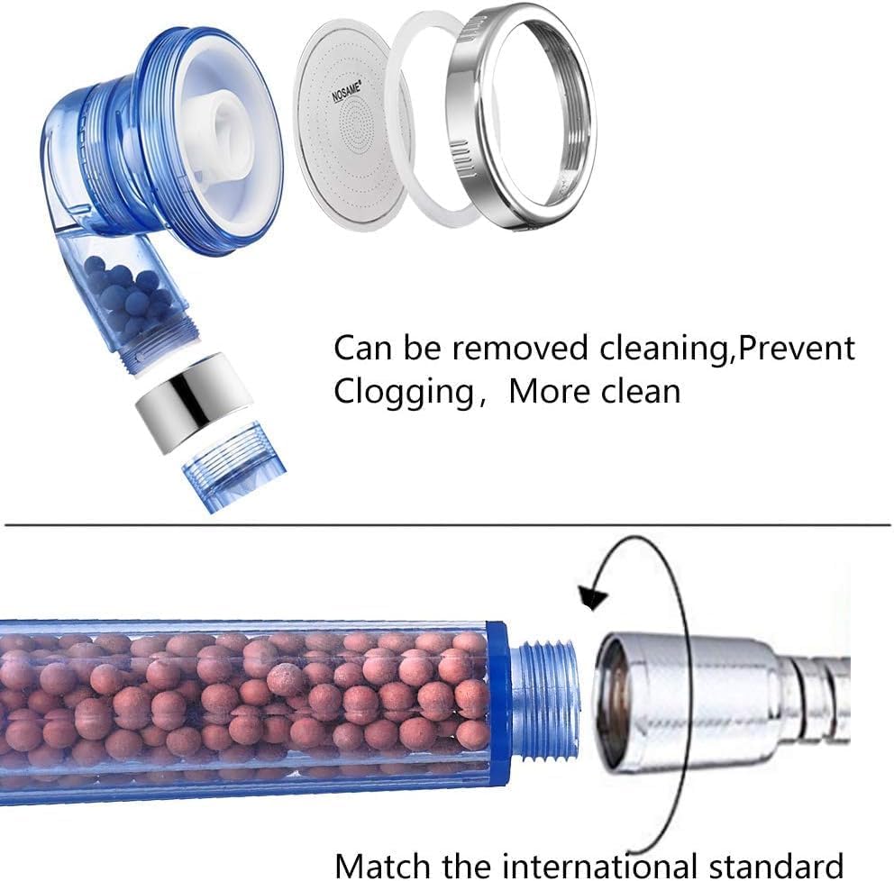 Nosame Handheld Shower Head, Filter Filtration High Pressure Water Saving - Image 5