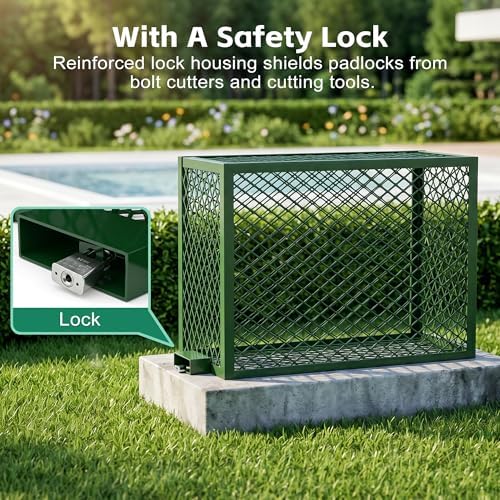 Backflow Preventer Cage, Lockable Steel Backflow Cover Irrigation Systems - Image 6