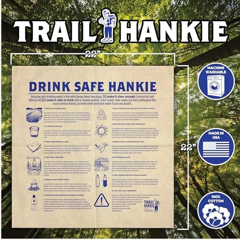 Drink Safe Survival Bandana — Water Purification and Outdoor Emergency Info for Camping, Hiking, and EDC - Image 3