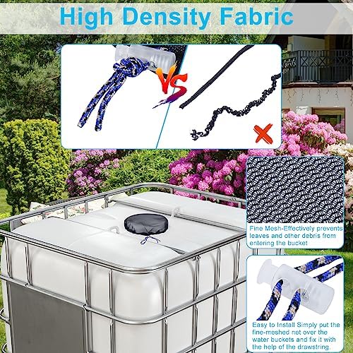 IBC Mesh Cover For 275 Gallon IBC Tote Cover 9.8 Inch 4 Pcs - Image 6