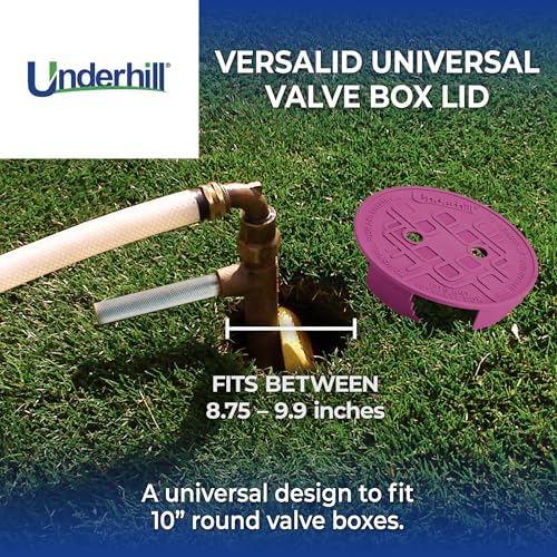 Underhill Sprinkler Valve Round Box Lid, VersaLid 10 Inch Universal, Cover for Automatic Irrigation System, Purple, VL-10P-4, 4 Pack - Image 2