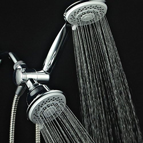 AquaStorm by HotelSpa 30-Setting SpiralFlo 3-Way HIGH PRESSURE Luxury Shower Head/Handheld Showerhead Combo. California Model with Removable 1.8 GPM Flow Regulator, Economy Mode, Chrome Finish - Image 7