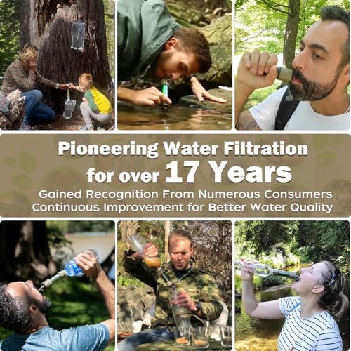 Miniwell L630 Portable Water Filter with Upgraded Vacuum Packaging - 25 Year Storage, Long Lasting and Versatile Usage Options, 3 Pack Filter and 1L Bottles - Image 5