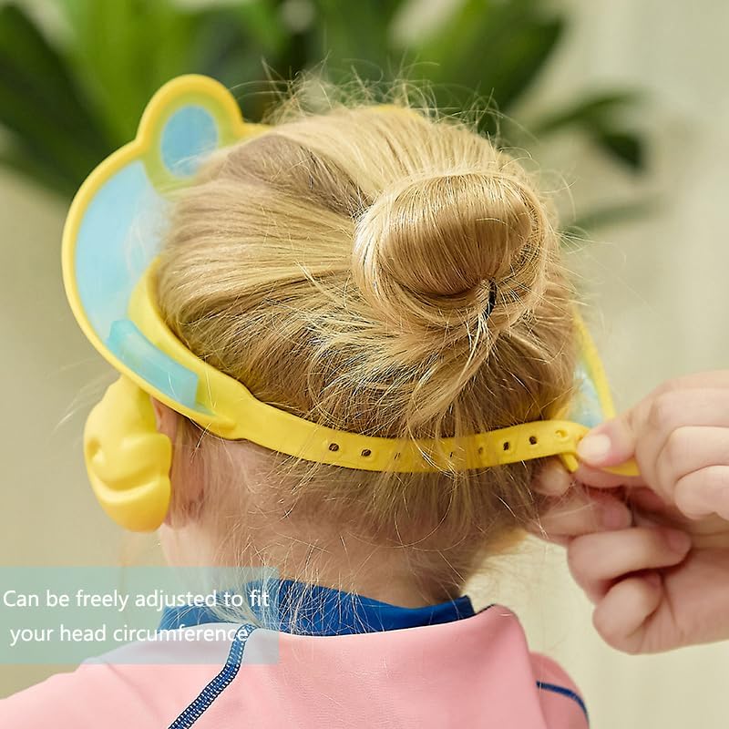 Baby Shower Cap Washing Hair Visor Shield Kids Bath Shampoo hat Toddler Prevents Water from Pooling in Face (Blue pilot) - Image 4