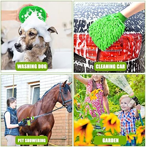 Upgrade Dog Washing Hose Attachment, Dog Shower Attachment with Soap Dispenser, Dog Shampoo Hose Attachment with Pet Bath Brush Car Wash Mitt & Dog Comb for Showering Pet (Hose Not Include) - Image 5