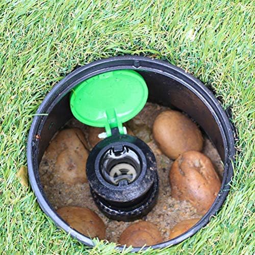 Green Meter Cover 6 Inch Garden Underground Valve Box Cover - UVResistant Plastic Sprinkler Watering Valve for Durable Protection of Water Supply Valves (Black,Green) - Image 7