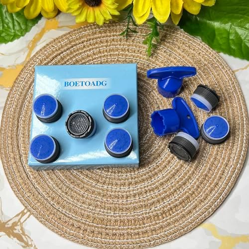 BOETOADG 8PCS Faucet Aerator M18.5, Plug-In Faucet Aerator Faucet Restrictor Replacement Parts for Kitchen Bathroom Sink Aerator with Key Removal Wrench Tool, 1.5GPM, 18.5mm/0.73inch - Image 6