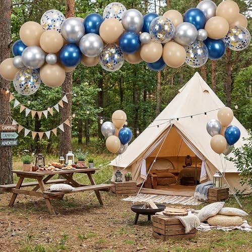 APLANET 150pcs Vanilla Brown Balloons Different Sizes 18 12 10 5 Inch Boho Light Brown for Birthday Wedding Anniversary Baby Shower Party Supplies, Arch Kit Decoration - Image 7