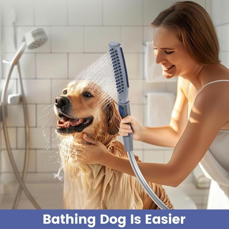 COLMO Dog Shower Attachment, Dog Shower Head with Metal Diverter - Image 4