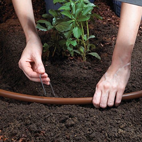 Raindrip SDGCBHP Automatic Drip Irrigation Watering Kit with Timer for Ground Cover & Flower Beds, Waters up to 200 Sq. ft, Timer with Customizable Settings & 13 GPH Half-Circle Adjustable Sprayers, Black;Galvanized Steel;Brown - Image 4