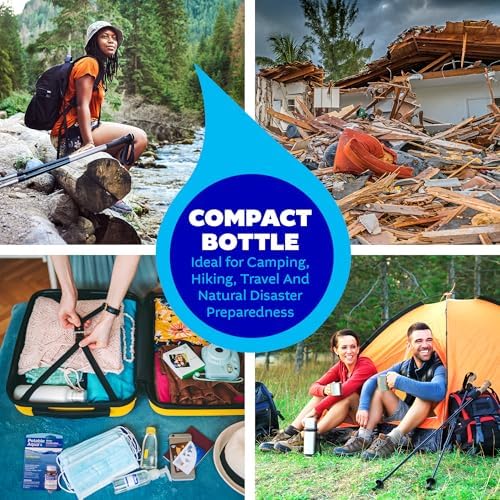 Potable Aqua Water Purification Tablets, Portable and Effective Water Purification Solution for Camping, Hiking, Emergencies, Natural Disasters and International Travel, Two 50ct Bottles, Blue - Image 4
