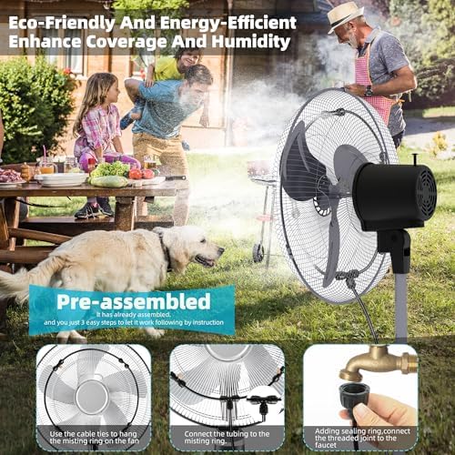 50FT Misters for Outside Patio Outdoor Misting System - Image 6
