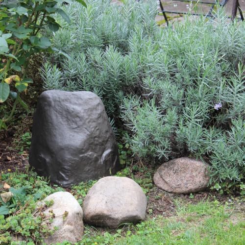 EMSCO Landscape Rock Cover, Bronze, Medium, Lightweight Fake Rock for Concealing Septic Risers & Irrigation Equipment - Image 2