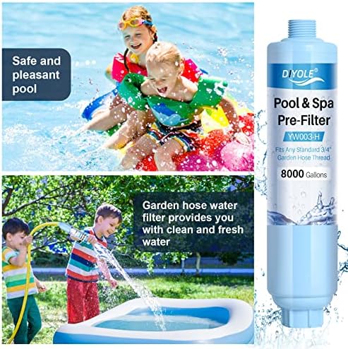 Garden Hose Filter for Filling Pool,Garden Hose Filter for Filling Hot Tub/Spa, Greatly Reduces Sediment, Chlorine, Heavy Metals and Odors, Standard 3/4" Garden Hose Thread (2 pack) - Image 5