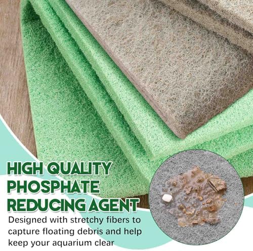 Treela 3 Pack Aquarium Filter Media Pads, Color-Coded 3-in-1 for Ammonia, Nitrite & Phosphate Removal, Cut-to-fit for Fish Tanks & Ponds, Improves Water Clarity & Odor Control - Image 3