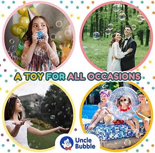 Uncle Bubble Mini Bubble Blower - Bubbles Toy for Toddlers & Kids - Image 6