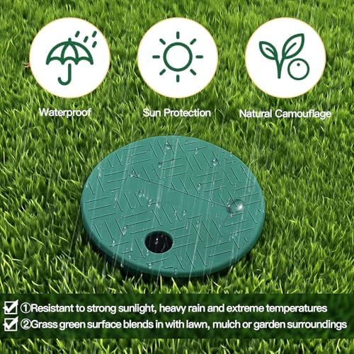 2PCS Sprinkler Valve Cover，ID 5.5" OD 6" Sprinkler Irrigation Valve Box,Valve Box Cover Lid for Outdoor Sprinkler Irrigation Control Water System Lawn,Ideal for Irrigation Systems & Landscaping - Image 4
