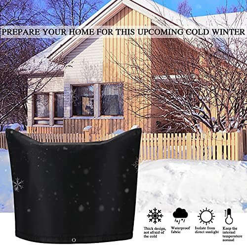 Backflow Insulated Cover 24x17.7inches Outdoor Pipe Cover for Winter Freeze Protection Multi-use Waterproof Pouch for Water Sprinkler Valve Box, Meter or Controller - Image 3