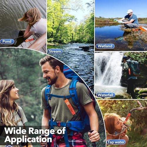 Straw Water Filter 5 Pack - Outdoor Camping & Hiking Survival Gear - Image 4