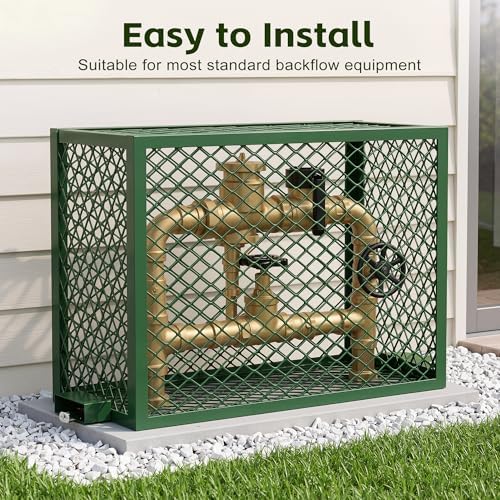 Lockable Backflow Preventer Cover Cage, Steel Backflow Valve Enclosure - Image 7