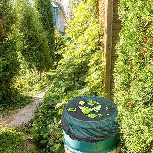 Mesh Cover for Rain Barrels with Drawstring, Water Collection Buckets Tank Protector, Water Collection Buckets Cover for Outdoor Garden, 31.5 Inch Diameter - Image 4
