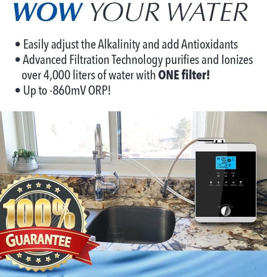 Water Ionizer Machine,Alkaline Water Machine,Water Distillers for Home,Hydrogen Generator Machine Produces pH 3.5-10.5 Water Filter System for Home - Image 3