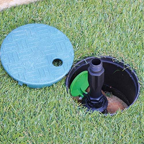 Green Meter Cover 6 Inch Garden Underground Valve Box Cover - UVResistant Plastic Sprinkler Watering Valve for Durable Protection of Water Supply Valves (Black,Green) - Image 3