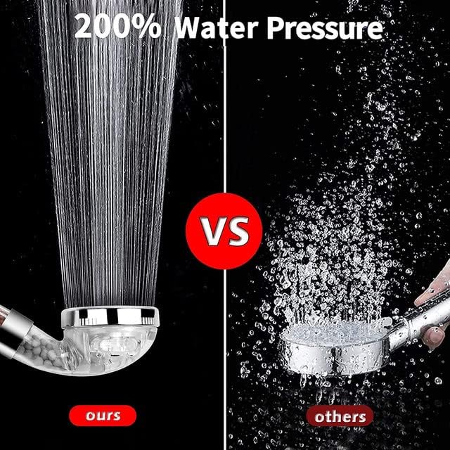 High Pressure Filter Shower Head With Replacement Hose And Bracket, 3 Mode Function Spray, Water Saving shower For Best Shower Experience, Rain Handheld Showerhead For Dry Hair & Skin - Image 2
