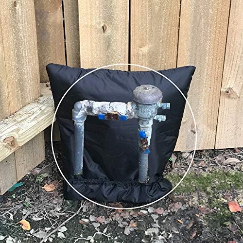 PF WaterWorks PF0693 NoFREEZE Outdoor Sprinkler Vacuum Breaker Freeze Protection Cover/Sock-Hiigh Quality 3M Thinsulate Insulation-Size X Large (24" x 24"), Black by PermaFLOW