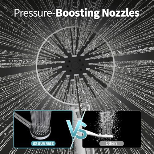 SR SUN RISE High Pressure Filtered Handheld Shower Head 9 Spray（4 filters） - Image 3