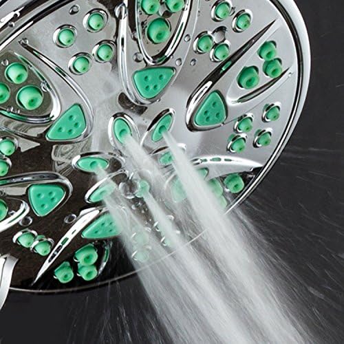 AquaDance Antimicrobial – Anti-Clog High-Pressure 6-Setting Hand Shower with Microban Nozzle Protection from Growth of Mold, Mildew & Bacteria for Stronger Shower! 3 Jet Color Choices – 4" Coral Green - Image 6