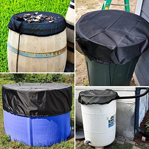 4Pcs Rain Barrel Mesh Cover with Drawstring, Rain Barrel Net - Image 7