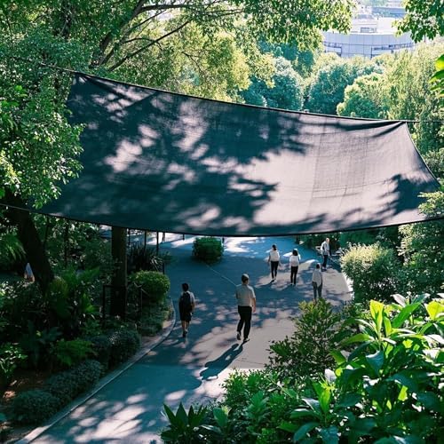 winemana 40% Black Shade Cloth, 6.6 x 10 FT Garden Mesh Tarp with Grommets - Image 4
