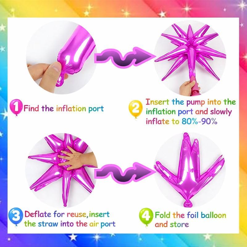 147PCS Neon Balloon Arch Garland Kit with Glow in the Dark Balloons for 80s 90s Disco, Rock and Roll, Birthday, Fiesta and Let's Glow Party Decorations - Image 5