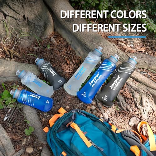 Water Filter Survival - Collapsible Water Bottle with Filter 0.01 Micron Squeeze Filtered Water Bottle 32oz for Hiking Backpacking Camping BPA-Free(Blue 1000ml) - Image 6