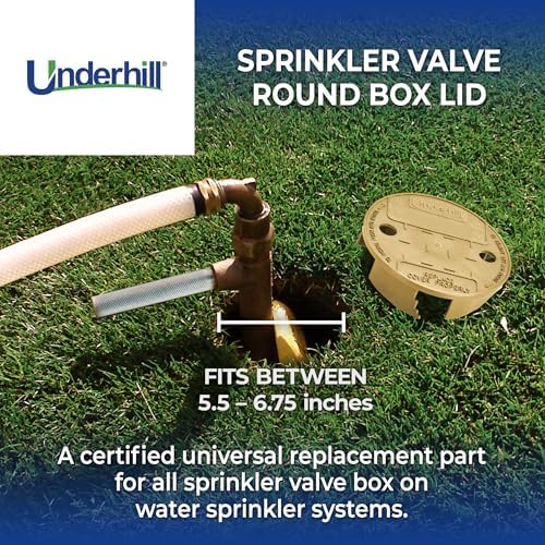 Underhill Sprinkler Valve Round Box Lid, VersaLid 6 Inch to 7 Inch Universal Cover for Automatic Irrigation System, Green, VL-6-4, 4 Pack - Image 2