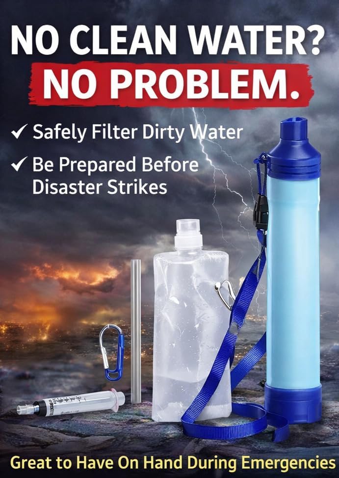 Portable Water Filter Straw Kit, 2 Pack - Image 5