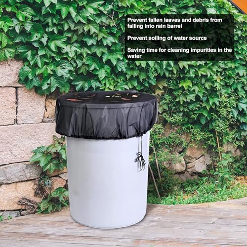Mesh Cover with Drawstring Rain Screen for Leaf Filter, Water Buckets Tank Protector Outdoor Garden Mesh Screen, Household Use, Mesh Drawstring Sheet Filter (Size 100 - Image 3