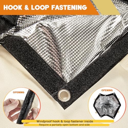 13" x 12" Vacuum Breaker Insulation Cover, Snow or Sun Exposure Protection - Image 6