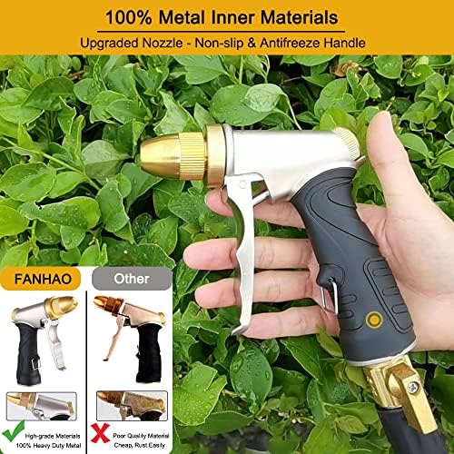 FANHAO Metal Water Hose Nozzle Heavy Duty, High Pressure, Leak Proof - Image 2