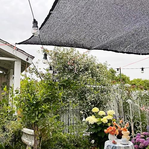 winemana 50% Black Shade Cloth 3.3 x 6.6 FT Durable Mesh Tarp with Grommets - Image 7