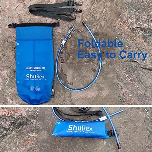 6L Gravity-Fed Water Bag for Sawyer Survival Water Filter Straw - Image 7