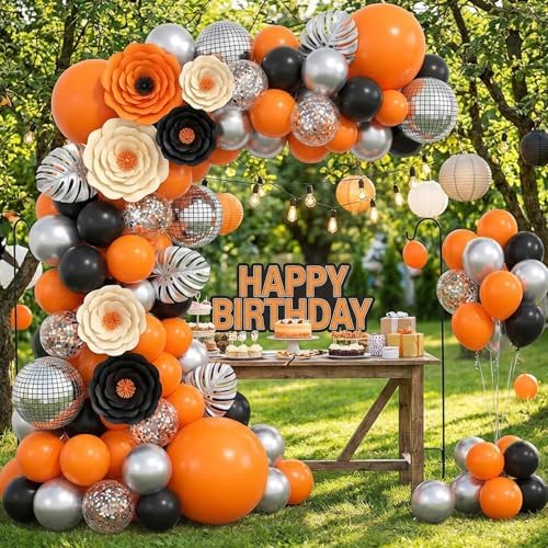 APLANET 150pcs Orange Balloons Different Sizes 18 12 10 5 Inch Burnt Orange Fall Balloon for Party Baby Shower Birthday Halloween Thanksgiving, Arch Kit Decoration - Image 6
