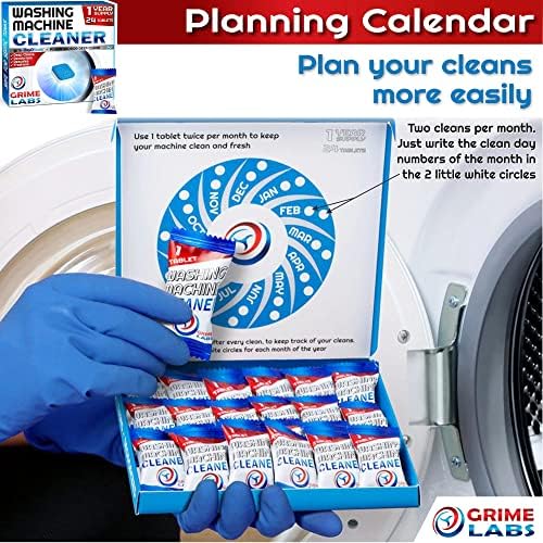 Washing Machine & Dishwasher Cleaner Tablets Bundle – 12-Month Supply | Deep Cleaning & Deodorizing Tablets for Dishwashers & Washing Machines | 48-Tablet Set – Value Pack - Image 6